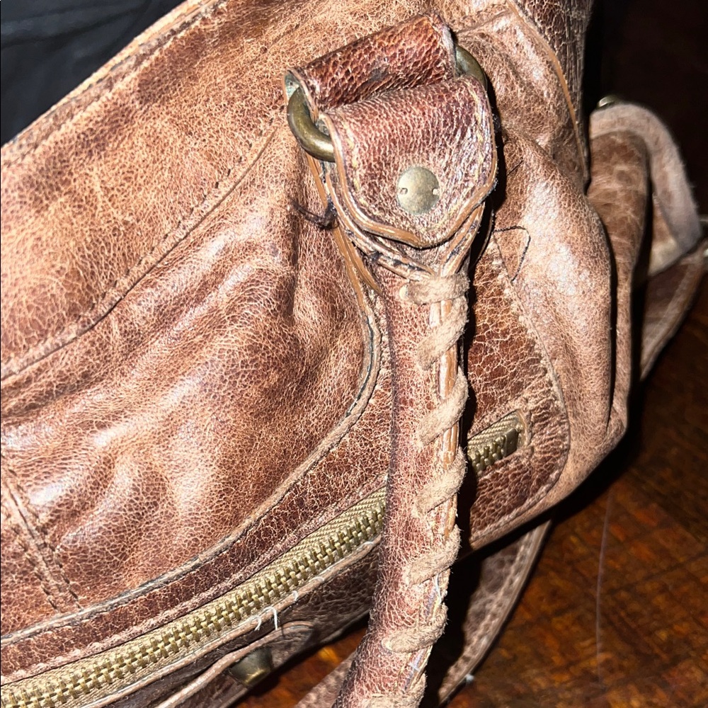 Balenciaga Brown Leather Shoulder Bag - Picture 9 of 9